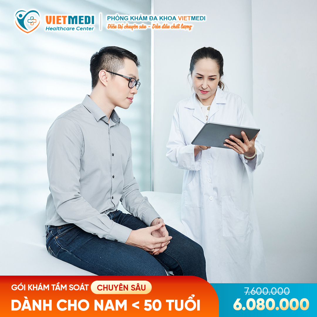 Gói Khám Tầm Soát Chuyên Sâu Dành Cho Nam Dưới 50 Tuổi
